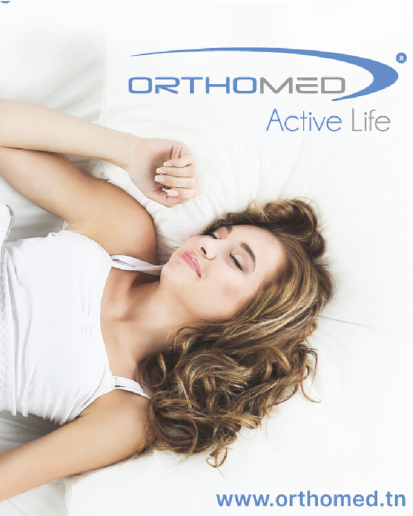 oreiller a mémoire de forme et gel rafraichissant orthomed